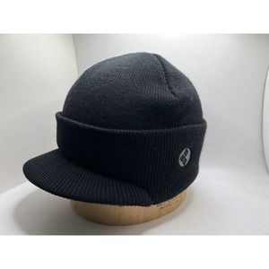 Black Broner Beanie Cap Hat Stretch One Size Fits All